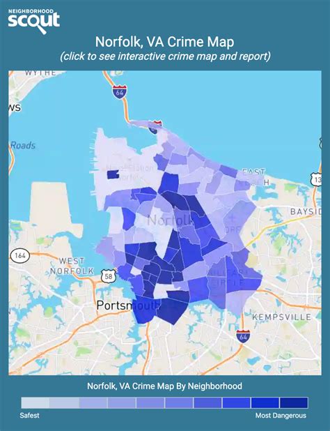The southeast part of Norfolk has fewer cases of violent crime with only 3 in a typical year. Interpreting the Violent Crime Maps. When looking at the violent crime map for Norfolk, remember that the rate of violent crime per resident may appear inflated when people visit the area during the day, but do not live there.